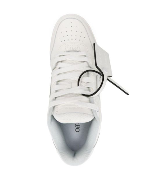 Off-White c/o Virgil Abloh Out Of Office "for Walking" Leren Sneakers in het White