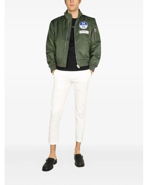 Department 5 Green Zip-Up Patch Jacket for men