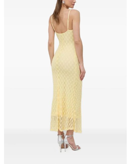 Bardot White Floral-Lace Maxi Dress