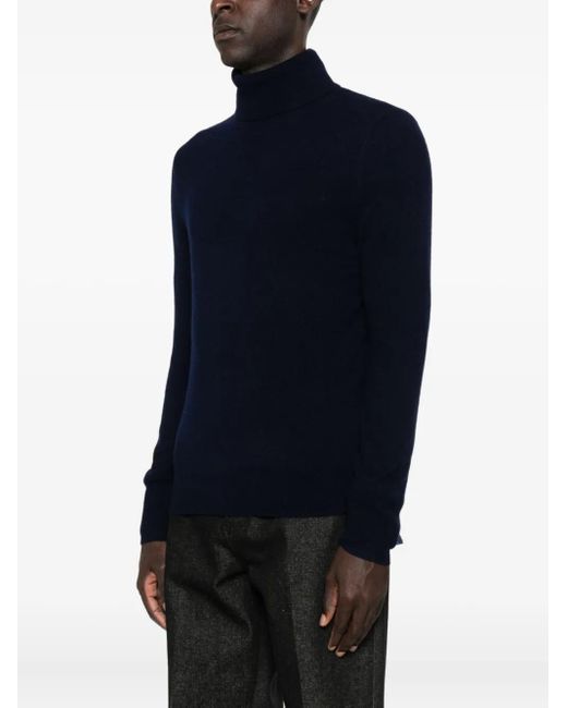 Bompard Black Turtleneck Sweater for men
