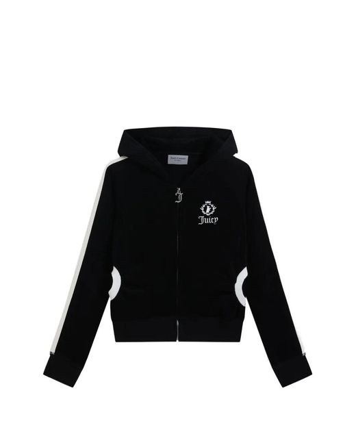 Juicy Couture Black Hoodie À Logo Brodé