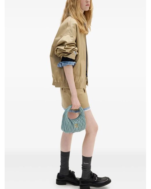 Miu Miu Blue Wander Hobo Bag