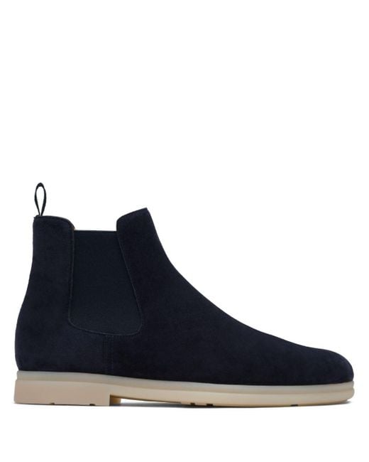 Church's Blue Longfield Suede Chelsea Boots for men