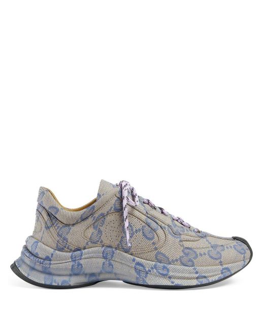Gucci Run Sneakers in Gray | Lyst