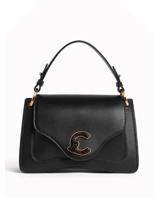 Coccinelle Black Small C-Me Logo-Appliqué Cross Body Bag