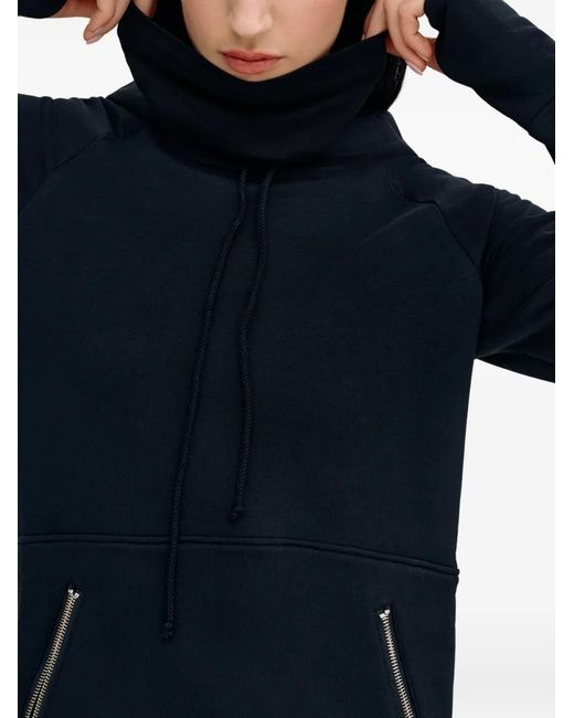 MARCELLA Blue Elba Zipped Hooded Maxi Dress