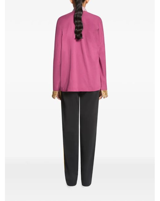 Dries Van Noten Black Jersey Track Pants