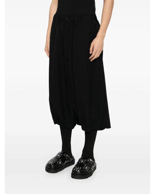 Yohji Yamamoto Black Wool Trousers for men
