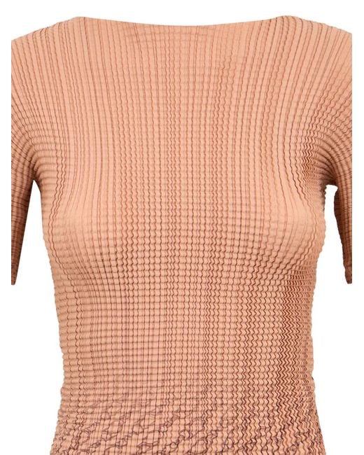 Herno White Textured Fitted Top