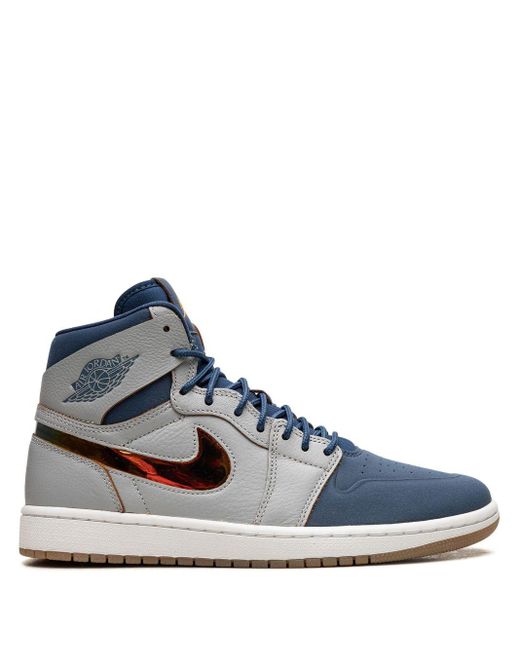 Nike Blue Air 1 Retro High Nouveau "dunk From Above" Sneakers