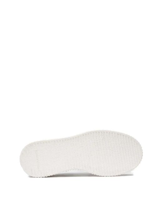 Officine Creative White Krace Lace-Up Platform Sneakers
