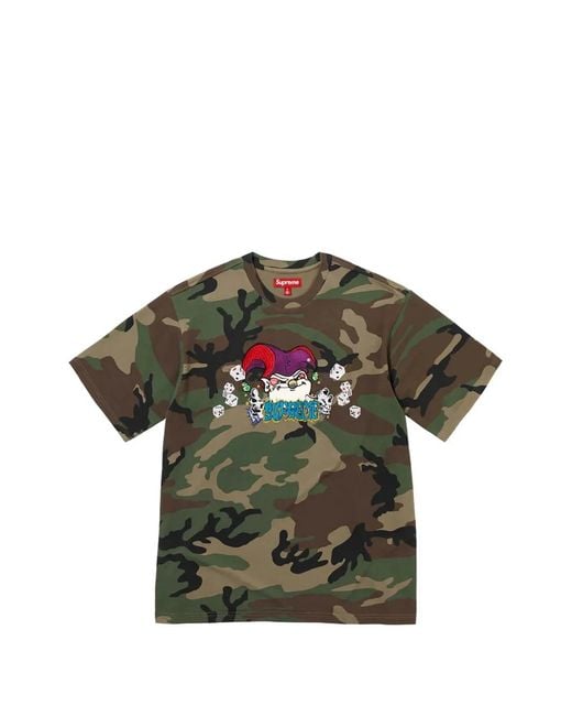Supreme Green Aoi Jester Short-Sleeved T-Shirt for men