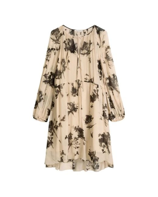 Marc O' Polo Natural Floral-Print Tiered Dress