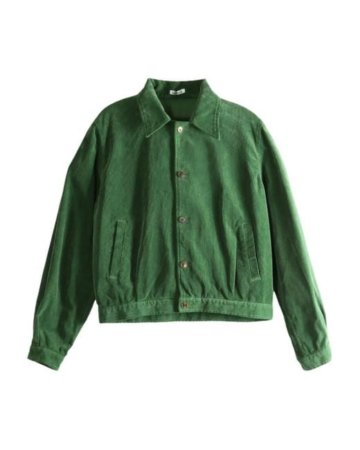 メンズ Auralee Corduroy Jacket Green