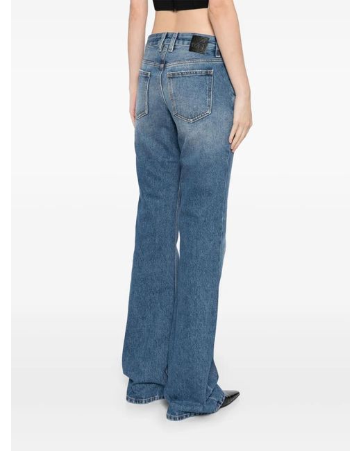 Off-White c/o Virgil Abloh Blue Flared Jeans