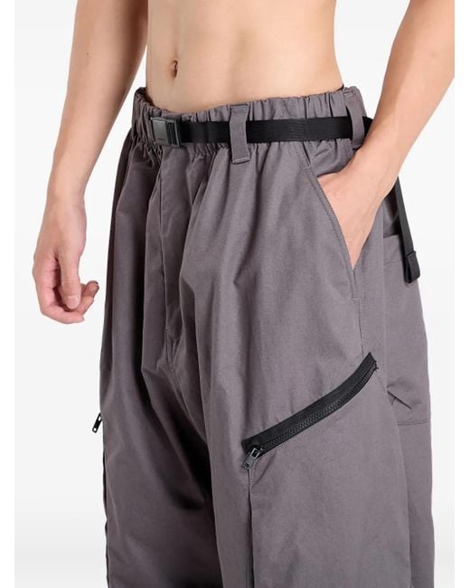 Y-3 Gray Ut Twill Cargo Pants for men