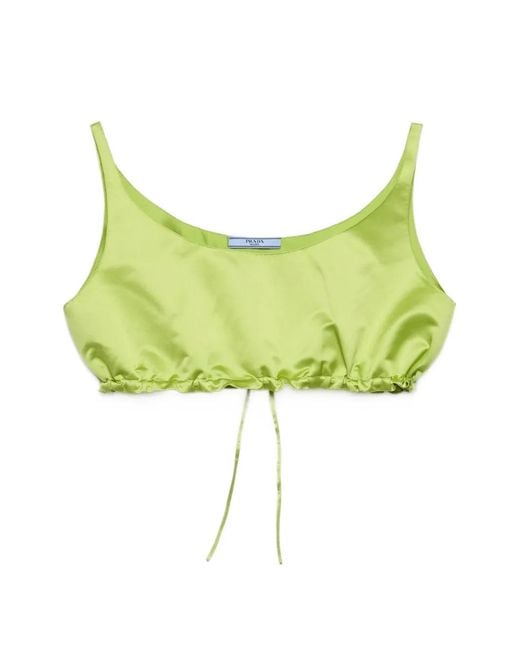 Top Corto De Duquesa Prada de color Green