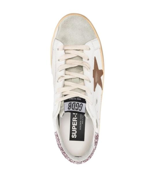 Golden Goose Deluxe Brand White Super Star Low-Top Sneakers