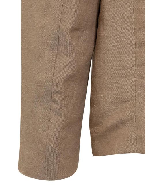Emporio Armani Brown Single-Breasted Suit for men