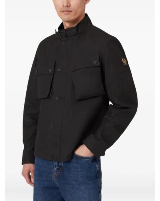 Belstaff Button-fastening flap-pocket jacket in Black für Herren