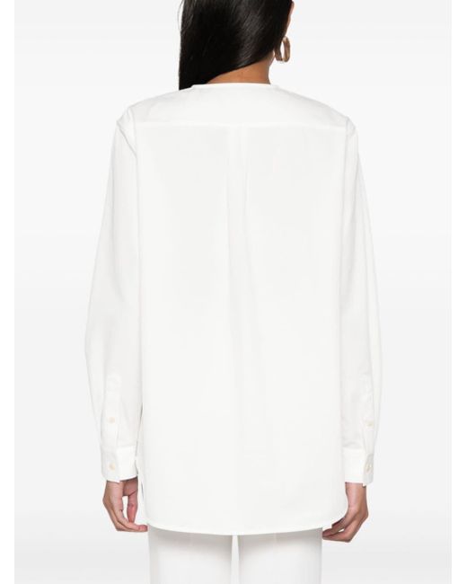 Blusa senza colletto di Totême  in White
