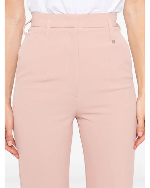 Nissa Pink Flared Trousers