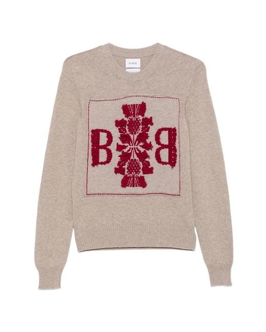 Pull À Patch Logo Barrie en coloris White