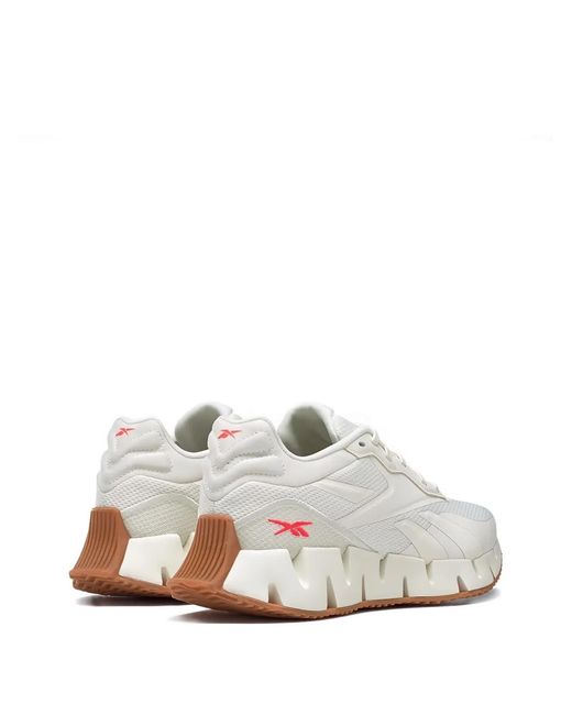 Reebok White Zig Dynamica 4 Sneakers