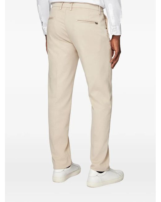 Boggi Natural Garment-Dyed Trousers for men
