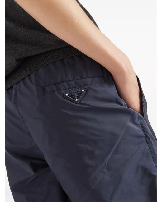 Prada Blue Re-Nylon Swim Trunks for men