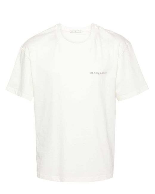 Ih Nom Uh Nit Katoenen T-shirt Met Print in het White voor heren