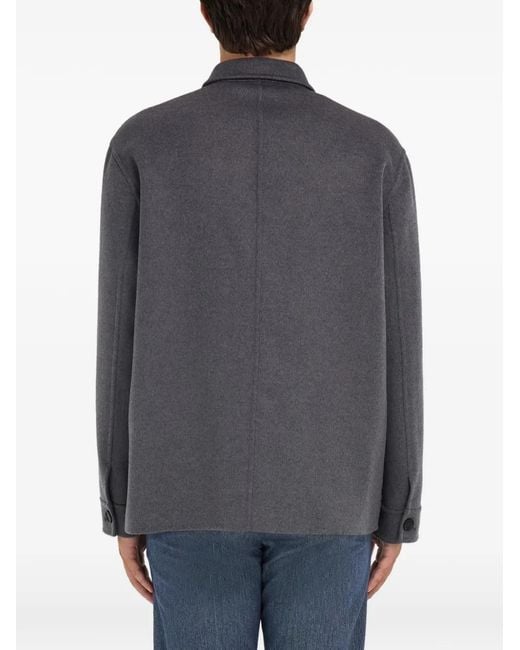 Ferragamo Gray Shirt Jacket for men