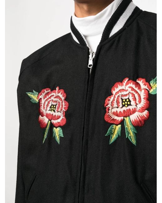 KENZO Black France Japan Reversible Bomber Jacket for men