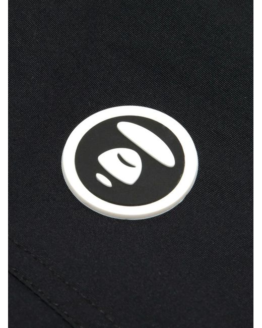 Aape By A Bathing Ape Blue Logo Hooded Jacket for men