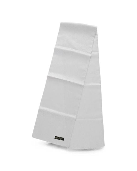 Corneliani White Textured Scarf for men