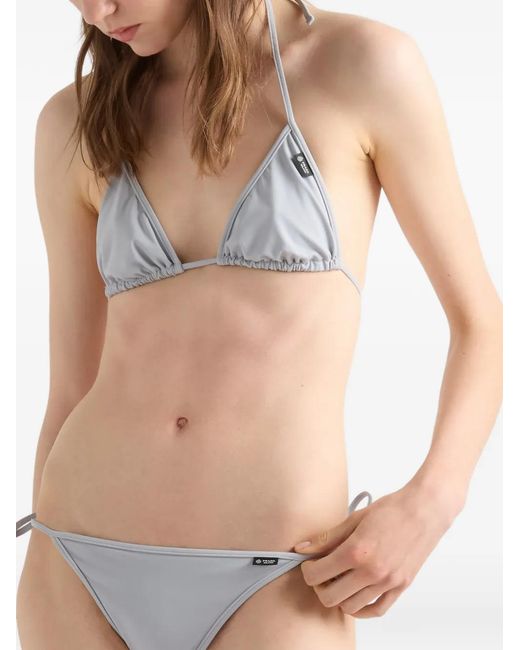 Prada Gray Jersey Bikini Bottom
