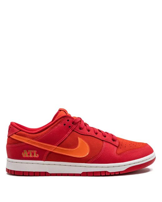Nike Red Dunk Low "Atl" Sneakers