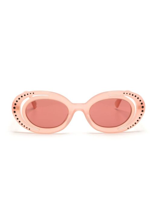 Marni Pink Zion Canyon Oval-frame Sunglasses