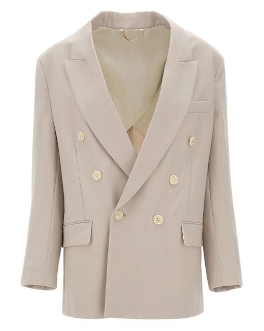 Victoria Beckham Double-breasted Jacket Natural