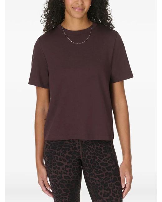 Sweaty Betty Elevated Logo-Embroidered T-Shirt