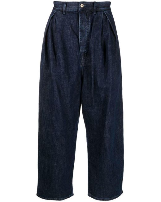 Loewe Blue Drop-crotch Loose-fit Jeans for men