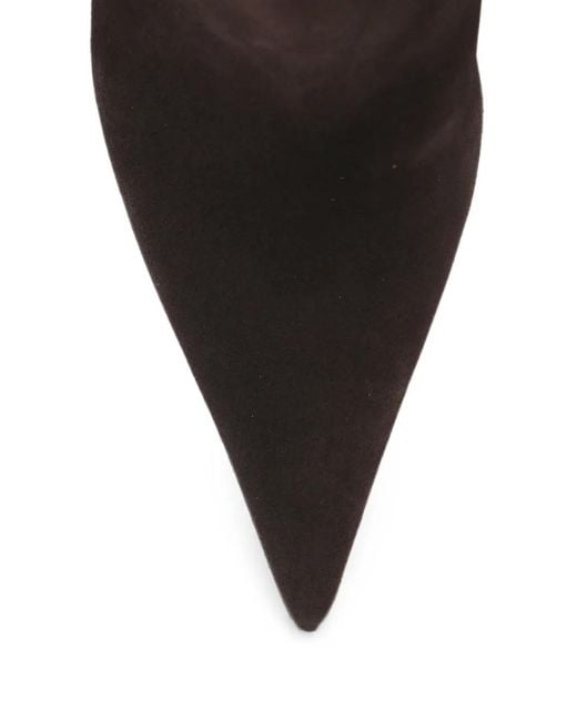 Le Silla Black Pointed-Toe Stiletto Boots