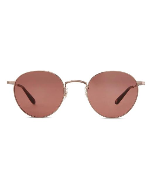 Garrett Leight Pink Round-Frame Sunglasses