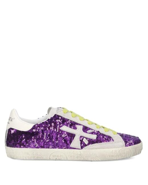 Premiata Purple Stevend Sneakers