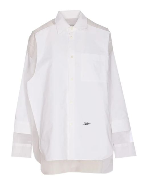 Jean Paul Gaultier White Petit Grand Shirt