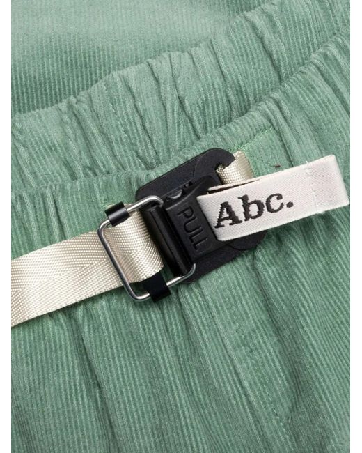 Advisory Board Crystals Green Studio Work Corduroy Buckle-Fastening Trousers for men