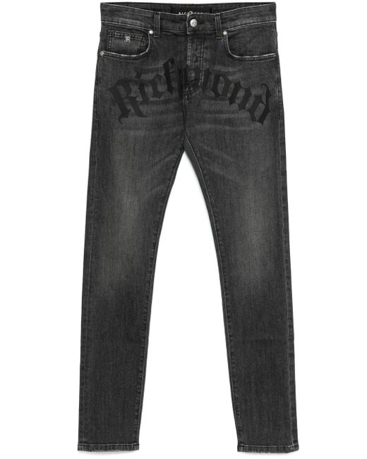 メンズ John Richmond ロゴ ジーンズ Gray