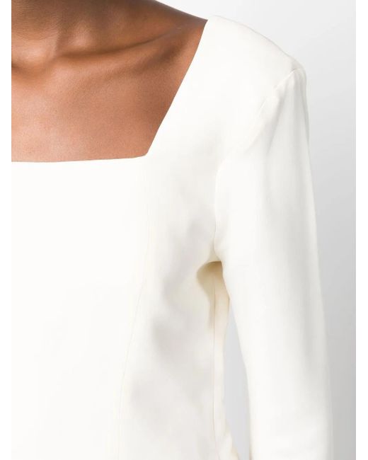 FEDERICA TOSI White Square Neck Pullover Jumper