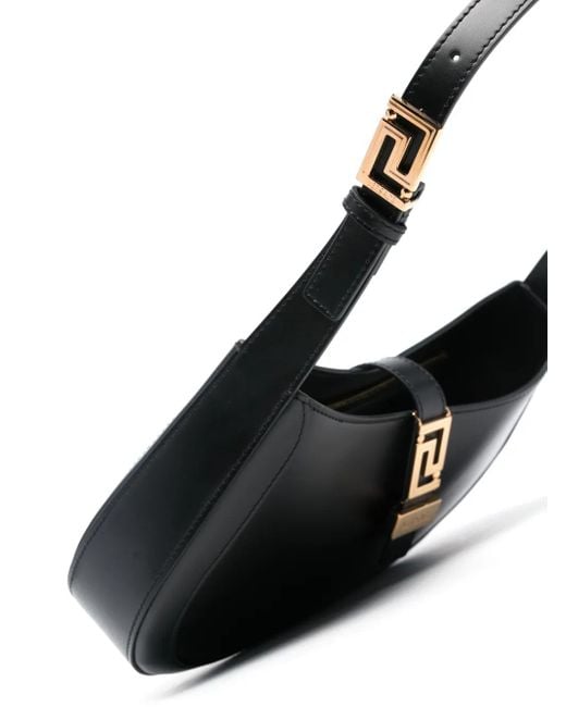 Versace グレカ ゴッデス ホーボーショルダーバッグ Black