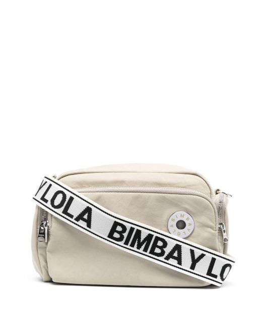 Bimba Y Lola Logoplaque Crossbody Bag in White Lyst